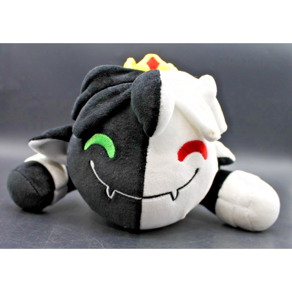 Youtooz Ranboo Flop Plush 13 Inches Black White Crown Laying